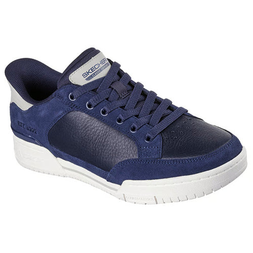 Skechers Mens Lth Slip-In Trainer - 254204 - Navy/white