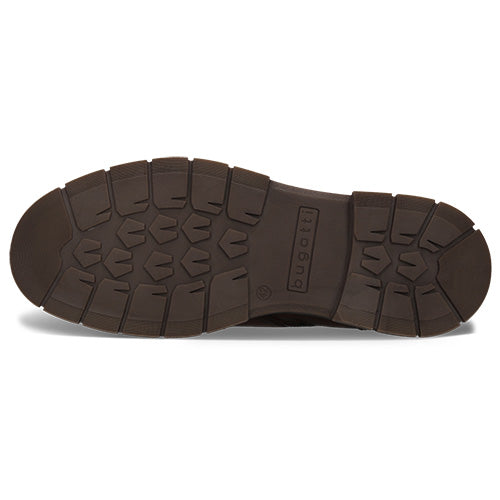 Black sole of a shoe on a white background
