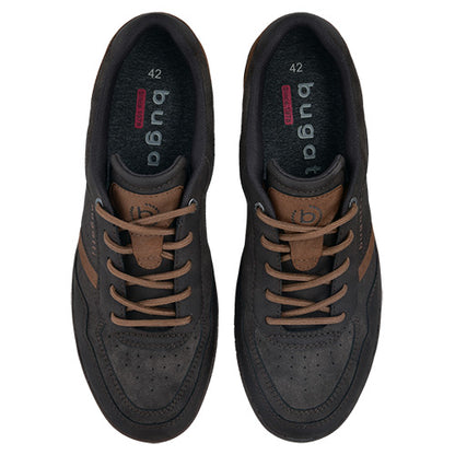Two Bugatti shoe show on a top profile with a white background 