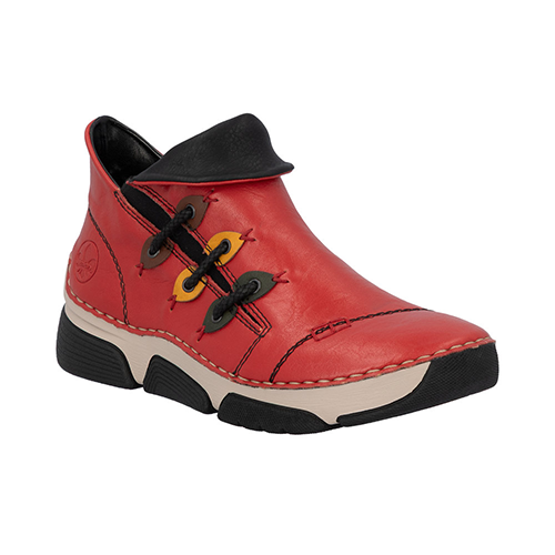 Rieker  Ladies Ankle Boots - 45983-35 -Red