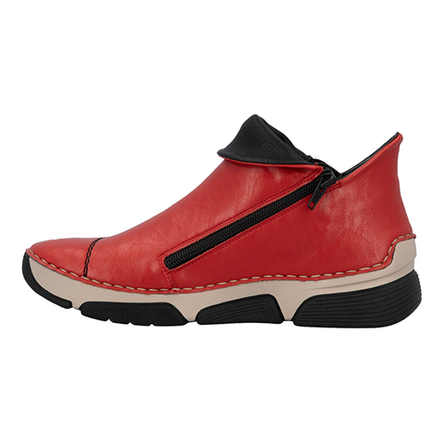 Rieker  Ladies Ankle Boots - 45983-35 -Red