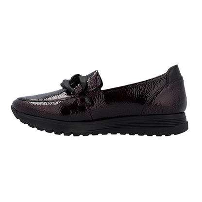 Rieker Ladies Loafers - 49051 - Burgundy
