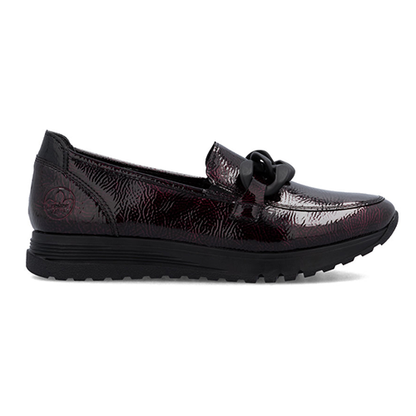 Rieker Ladies Loafers - 49051 - Burgundy