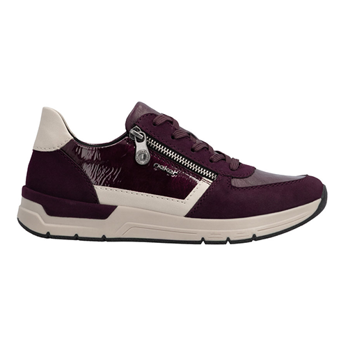 Rieker Ladies Trainers - 58902 - Burgundy