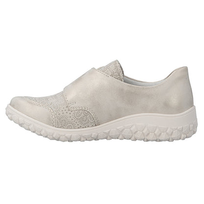 Rieker Ladies Low Wedge  Shoes - 59552-62 - Metallic Silver