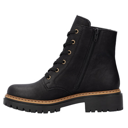 Rieker Ladies Ankle Boots - 72617-00 - Black