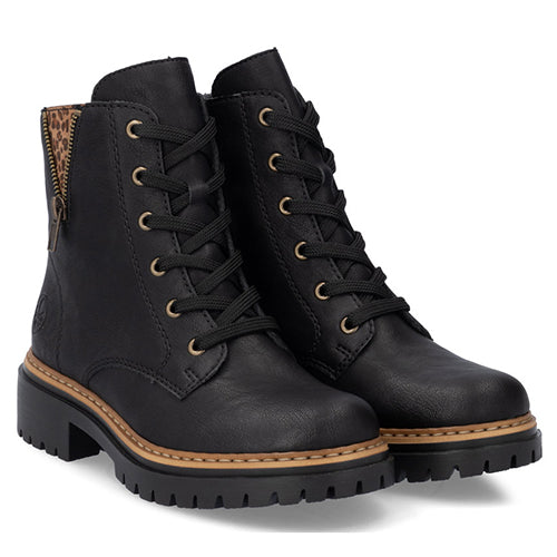 Rieker Ladies Ankle Boots - 72617-00 - Black