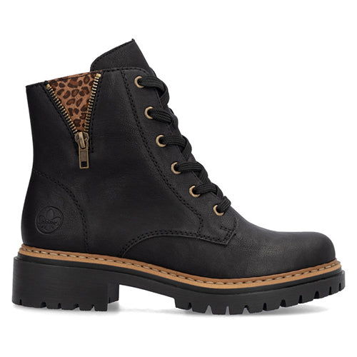 Rieker Ladies Ankle Boots - 72617-00 - Black