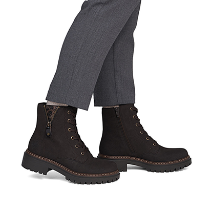 Rieker Laced Ankle Boot - 72617 - Brown