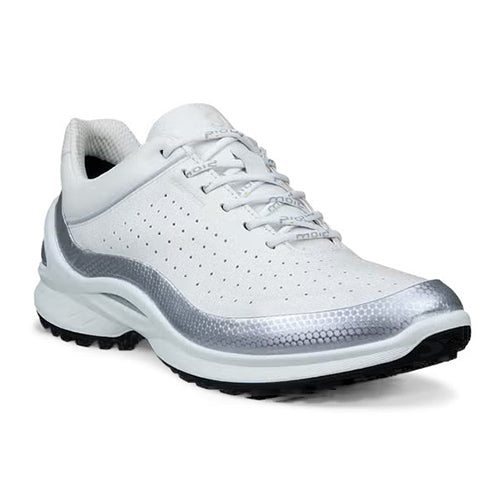 Ecco Ladies Trainers - 850823 - White/Silver