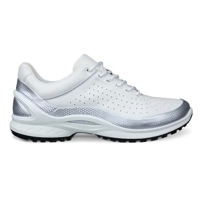 Ecco Ladies Trainers - 850823 - White/Silver