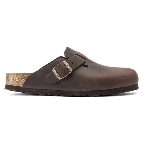 Birkenstock Ladies Oiled Leather Clog - Boston - Habana
