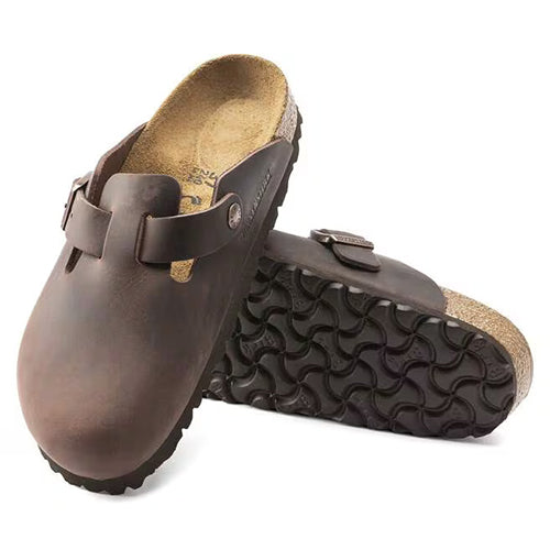 Birkenstock Ladies Oiled Leather Clog - Boston - Habana