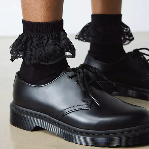 Dr Martens - Frill Organic Cotton Socks - Black