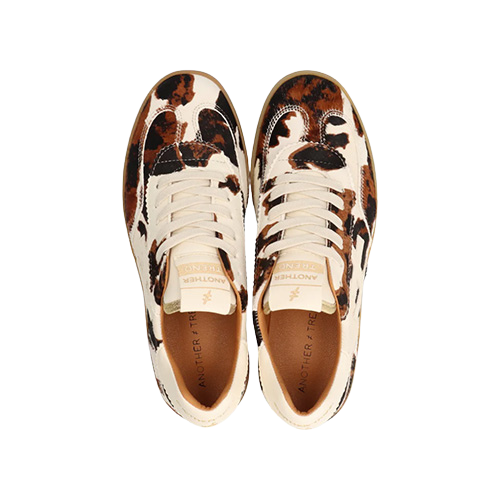 Another Trend Ladies Trainers - A032A4 - Cow Print