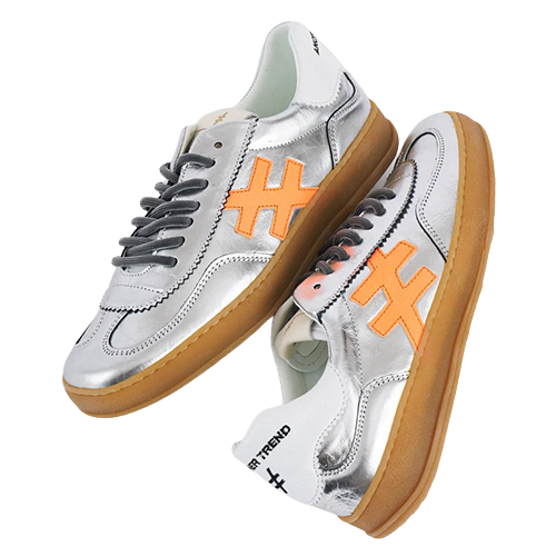 Another Trend Ladies Trainers - A032M341 - Sliver/Orange