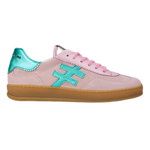 Another Trend Ladies Trainers - A032 11 - Light Pink / Turquoise