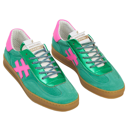 Another Trend Ladies Trainers - A0321162 - Green/Pink