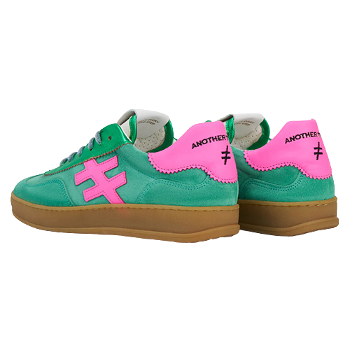 Another Trend Ladies Trainers - A0321162 - Green/Pink