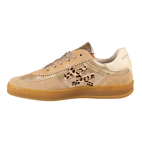 Another Trend Ladies Trainers-  A032C143 - Gold/Leopard