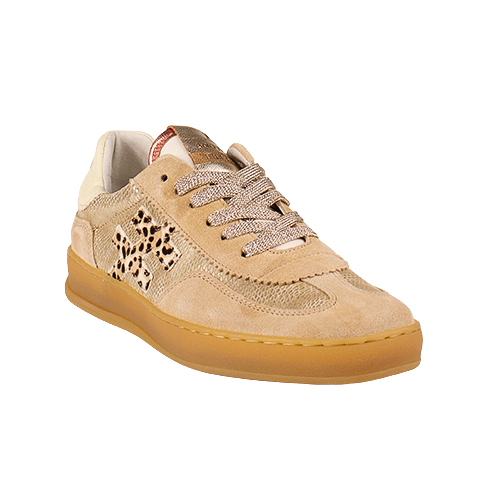 Another Trend Ladies Trainers-  A032C143 - Gold/Leopard