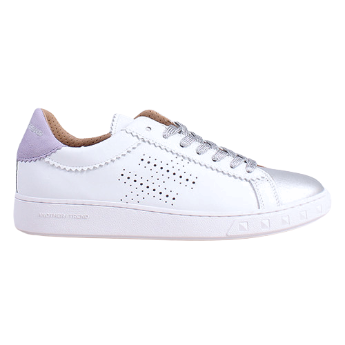 Another Trend Ladies Trainers - A039 M5 - White/Silver