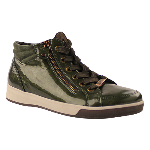 Ara Ladies Hi Top Trainers-24499-84-Green