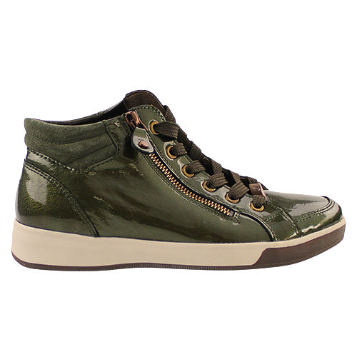 Ara Ladies Hi Top Trainers - 24499-84 - Green