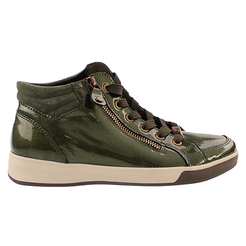 Ara Ladies Hi Top Trainers-24499-84-Green