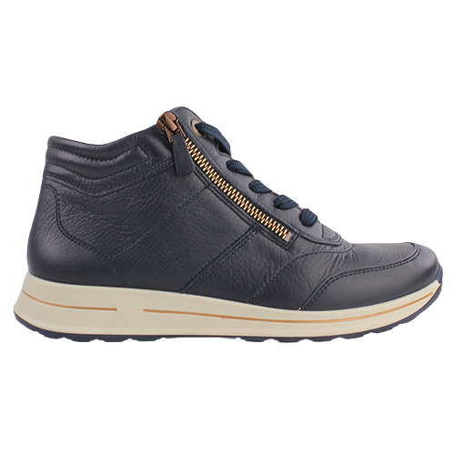 Ara Ladies  Hi Top Trainers - 24808-17 - Navy