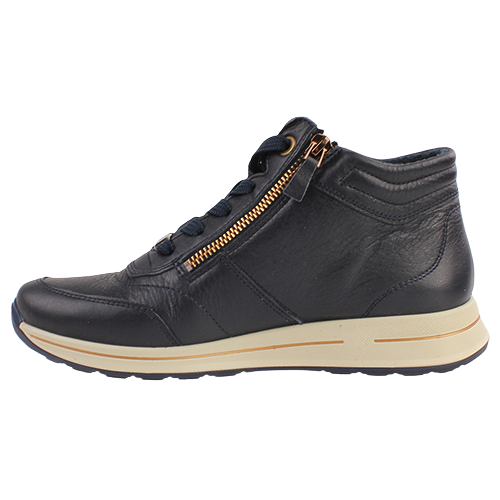 Ara Ladies  Hi Top Trainers - 24808-17 - Navy