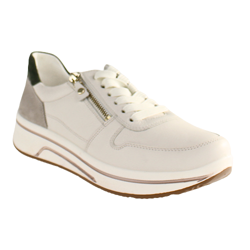 Ara  Leather Trainers - 27540-19 - Cream