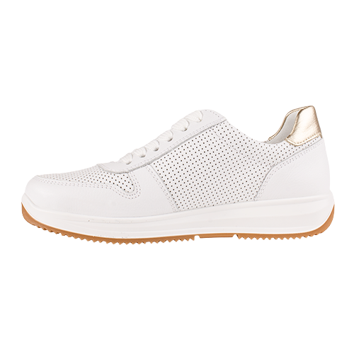 Ara Ladies Trainers - 25510-04 - White/Gold