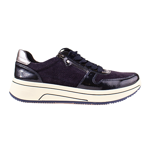 Ara Ladies Trainers -27540-92 - Navy Patent