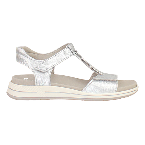 Ara Ladies Velcro Sandals - 34804-12 - Silver