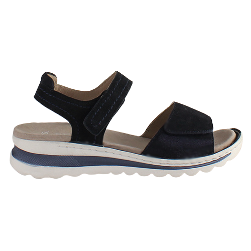Ara Ladies Velcro Sandals - 47207 - Navy