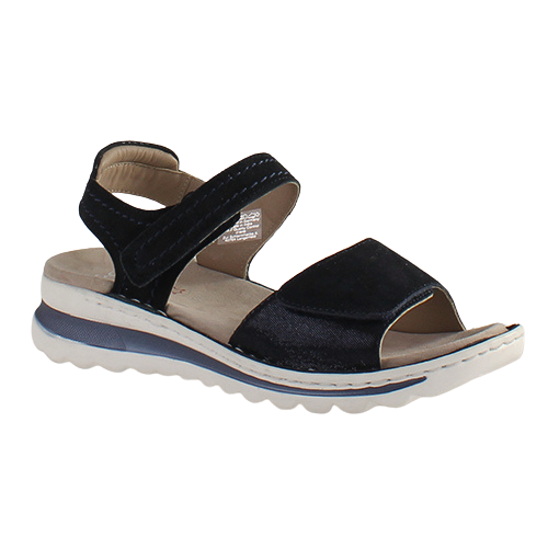 Ara Velcro Sandals - 47207 - Navy