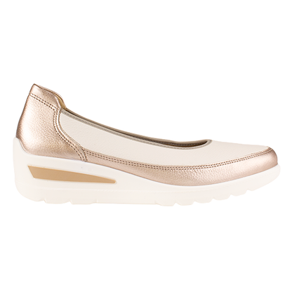 Ara Wide Fit Wedge Pumps - 50664 - Cream