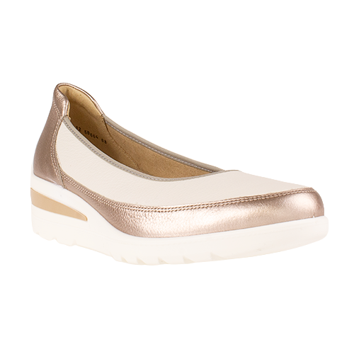 Ara Wide Fit Wedge Pumps - 50664 - Cream