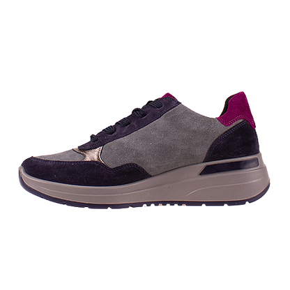 Ara Wedge Trainers - 57702-22 - Navy
