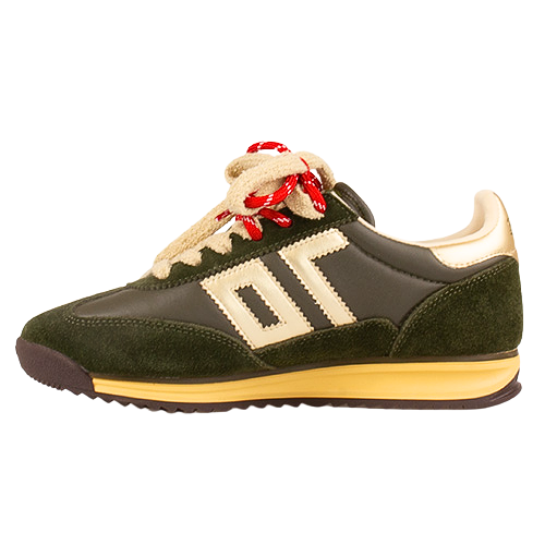 Back70 Ladies Jogger Retro Trainer - Forest