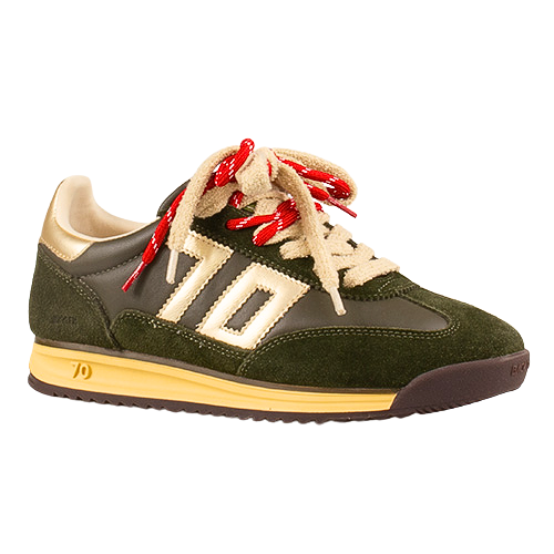 Back70 Ladies Jogger Retro Trainer - Forest
