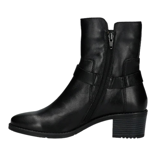 Bagatt Ladies Block Heeled Ankle Boots - 5623U - Black