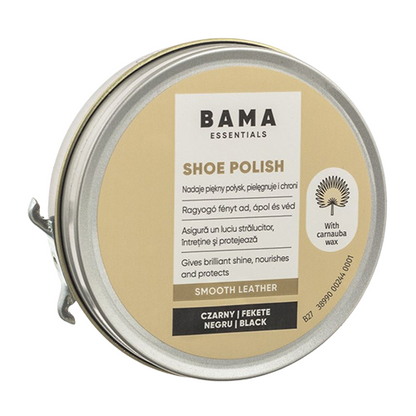 Bama Essentials Shoe Polish-Black-40g