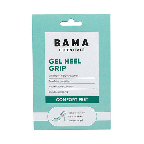 BAMA Essentials Gel Heel Grip packaging on a white background