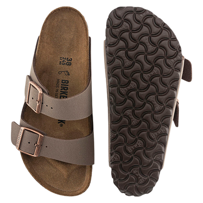 Birkenstock Ladies Birkibuc Sandals - Arizona - Mocha