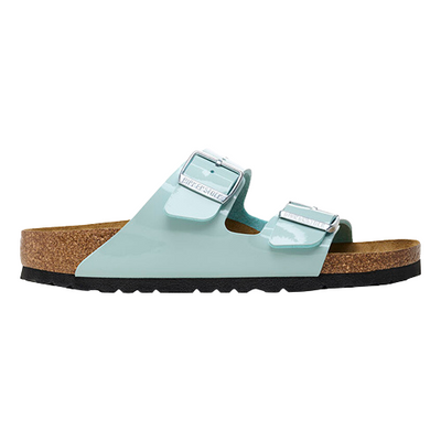 Birkenstock Ladies Sandals Arizona Green Patent Greenes Shoes