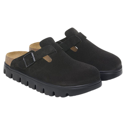 Birkenstock Ladies Chunky Clogs - Boston - Black/Black