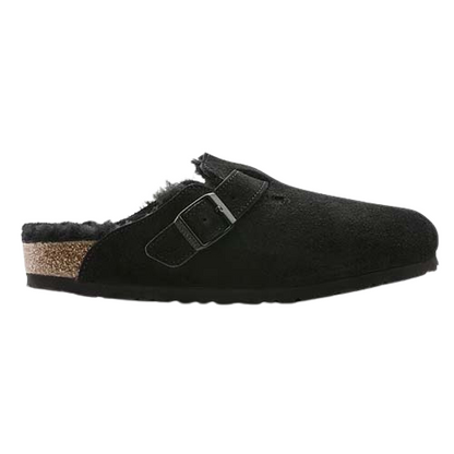 Birkenstock Ladies Clogs - Boston Shearling - Black