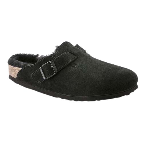 Birkenstock Ladies Clogs - Boston Shearling - Black